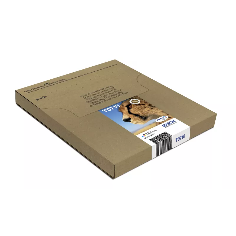 Epson multipack 4 colori T071 EasyMail, resa standard, nero, ciano, magenta, giallo, 7,4 ml, 5,5 ml, 1 pz., multipack