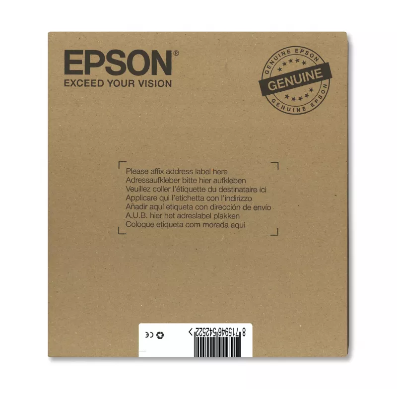 Epson multipack 4 colori T071 EasyMail, resa standard, nero, ciano, magenta, giallo, 7,4 ml, 5,5 ml, 1 pz., multipack
