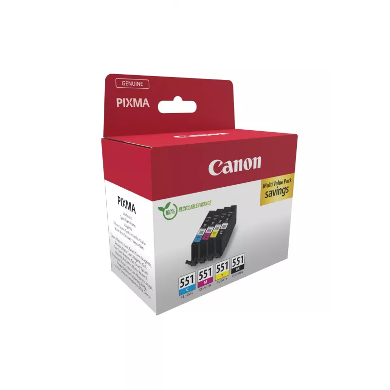Canon 6509B016 cartuccia d'inchiostro 4 pz. originale nero, ciano, magenta, giallo