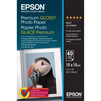 Epson Premium Glossy Photo Paper – 10x15 cm – 40 fogli