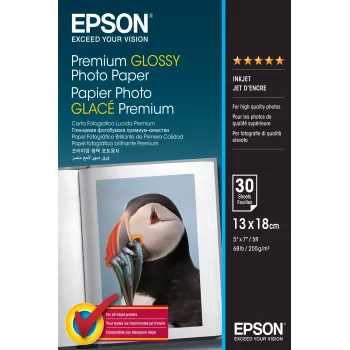 Epson Premium Glossy Photo Paper - 13x18 cm - 30 fogli
