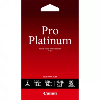 Carta fotografica, Canon, PT-101 Pro Platinum 4x6 pollici – 20 fogli