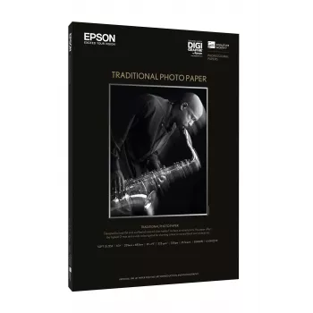 Carta fotografica Epson Traditional Photo Paper, DIN A4, 330 g/m², 25 fogli