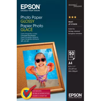 Carta fotografica lucida Epson C13S042539 A4 50 fogli