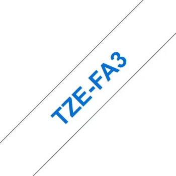Nastro per etichettatura Brother TZE-FA3 blu su bianco