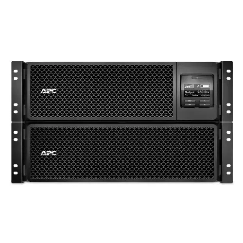 APC Smart-UPS On-Line SRT8KRMXLI - 8kW/VA, 6x C13 + 4x C19 + uscita hardwire monofase, rackmount, NMC integrata