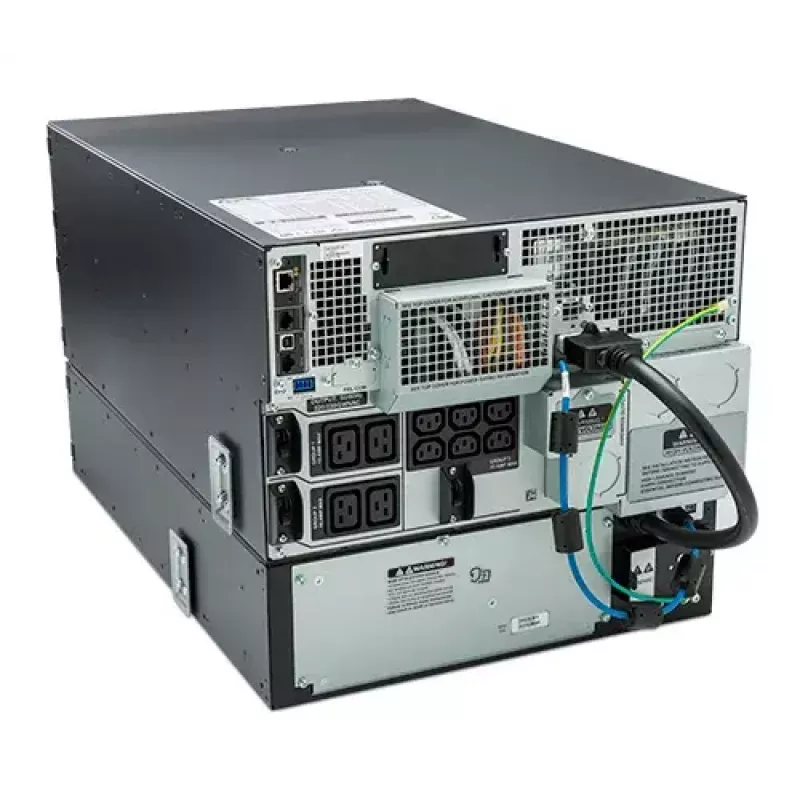 APC Smart-UPS On-Line SRT8KRMXLI - 8kW/VA, 6x C13 + 4x C19 + uscita hardwire monofase, rackmount, NMC integrata