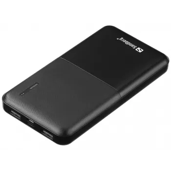 Sandberg Saver Powerbank 10000, 10000 mAh, litio-polimero (LiPo), nero