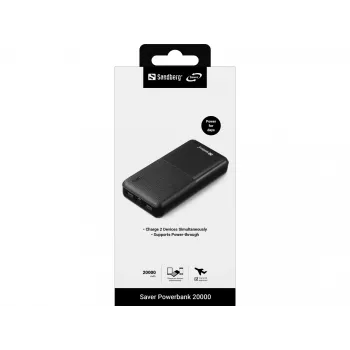 Powerbank portatile Sandberg Saver Powerbank 20000, 20000 mAh