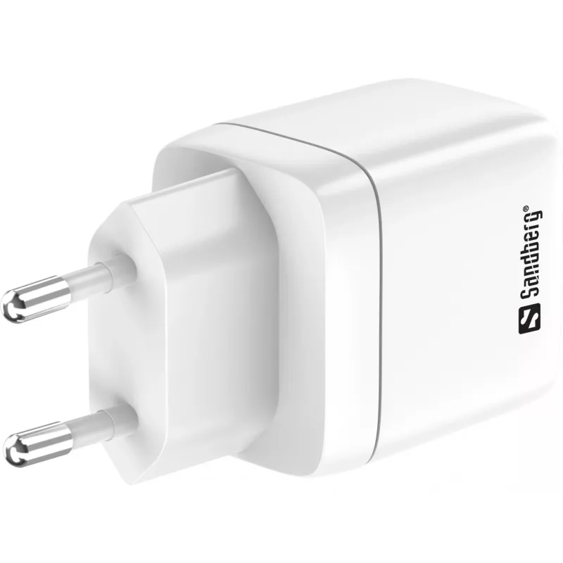 Caricabatterie Sandberg 2in1 1xUSB-C 1xUSB 35W per interni AC universale