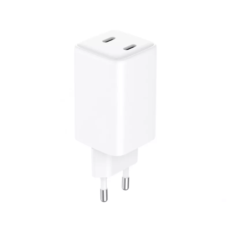 Caricabatterie AC Sandberg Dual USB-C PD65W EU, per interni, AC, 20 V, 3,25 A, bianco