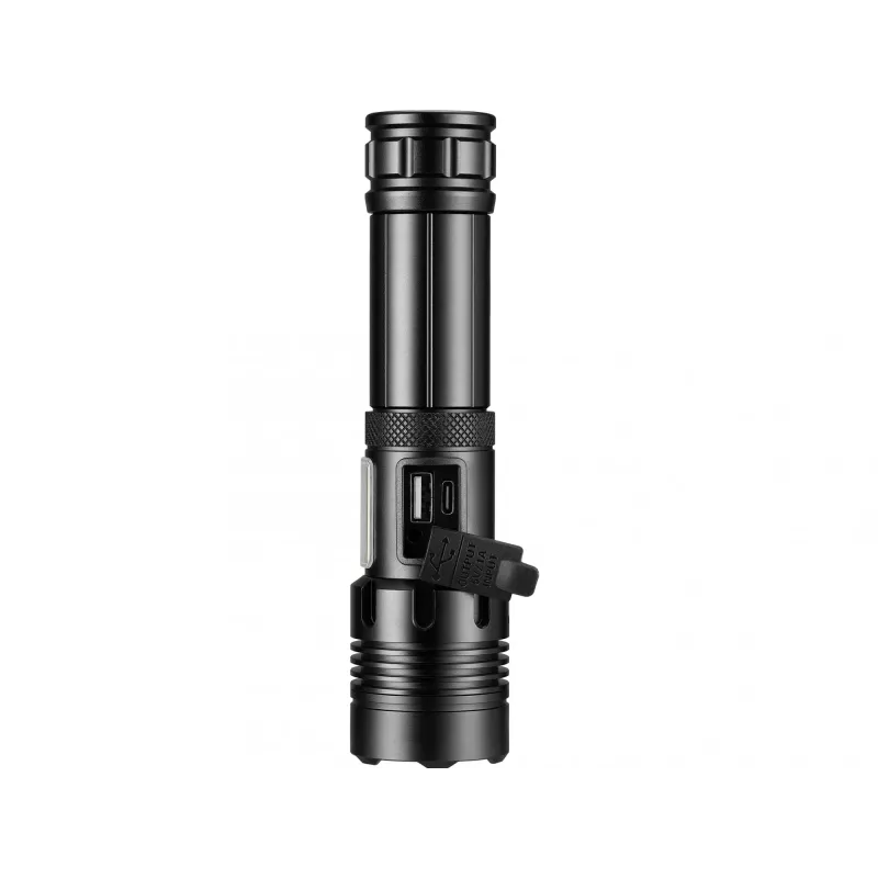 Sandberg Survivor 7in1 Torch Powerbank 5000, torcia portatile, nero, alluminio, LED, 2 lampade, 200 lm