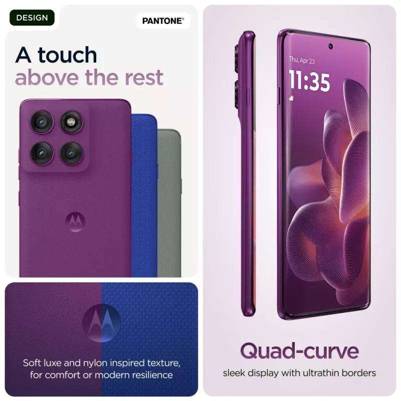 Motorola edge 60 pro 16,9 cm (6,67 inch) Dual SIM Android 15 5G USB Type-C 12 GB 512 GB 6000 mAh viola