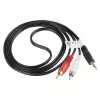 Cavo audio LANBERG 3,5 mm a 2× connettori RCA 1,5 m nero