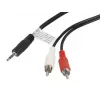 Cavo audio LANBERG 3,5 mm a 2× connettori RCA 1,5 m nero
