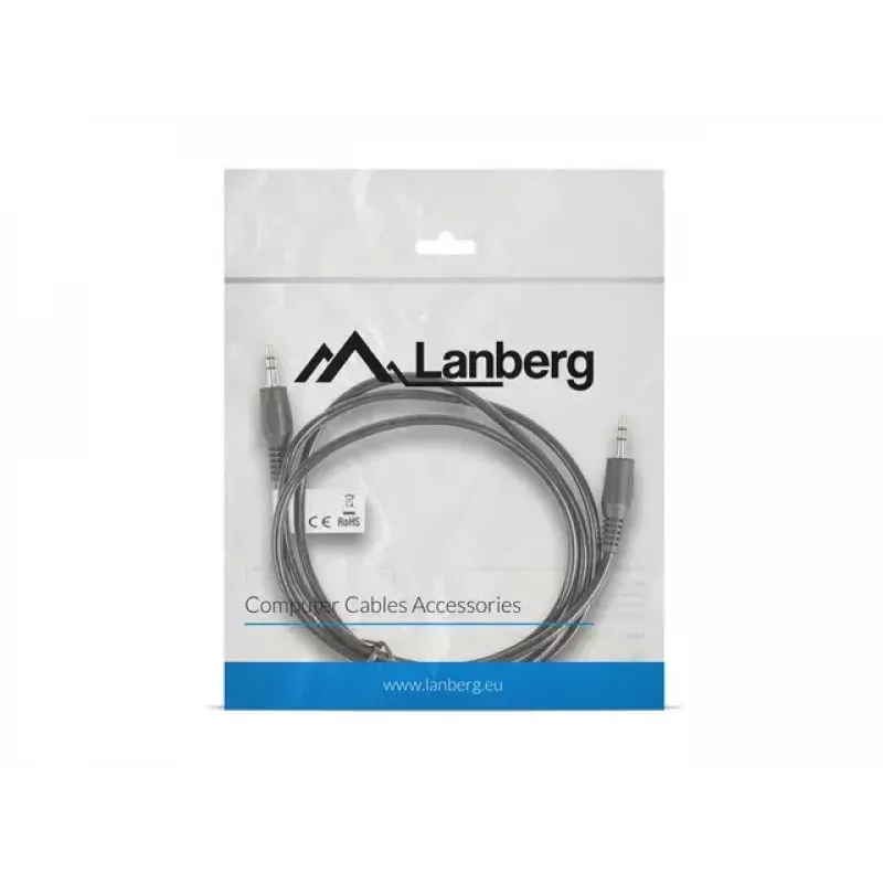 Cavo audio LANBERG 3,5 mm connettore maschio-connettore maschio 1,2 m nero