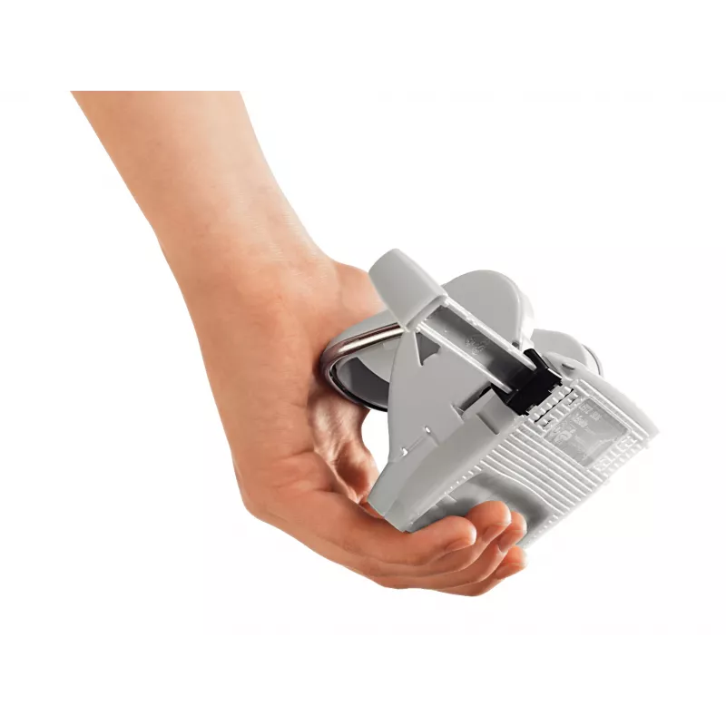 Leitz NeXXt 5038 perforatore (5038-00-35), 16 fogli, base in metallo con fondo in plastica, con guida, blu