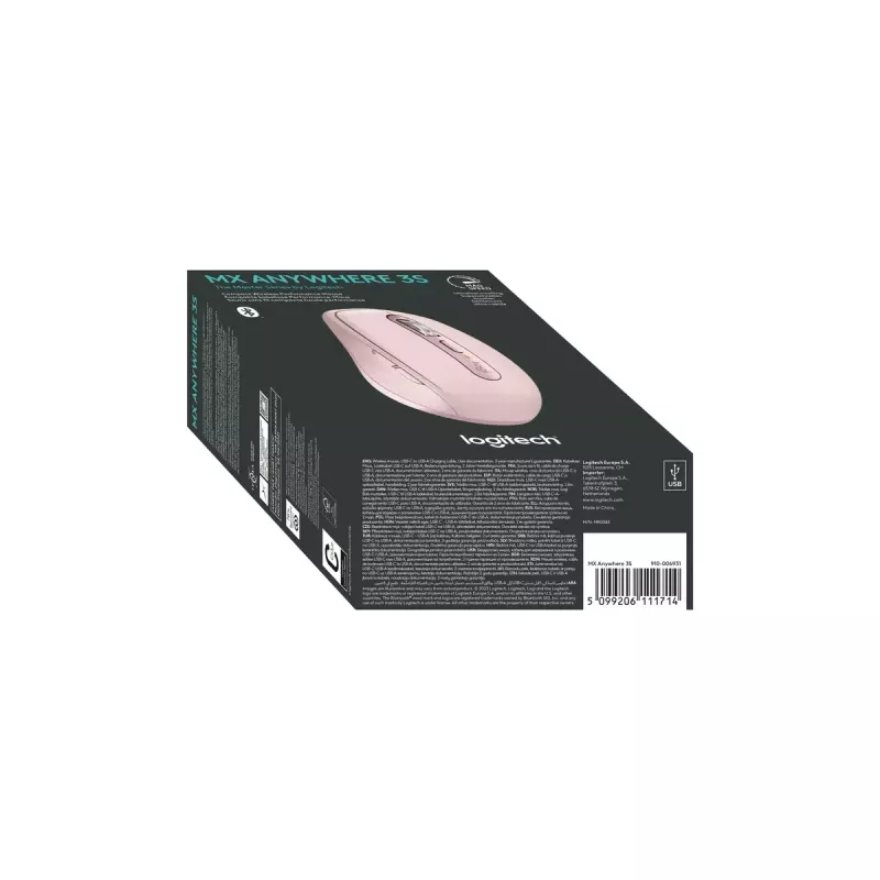 Mouse Logitech MX 3S Rosa USB Ottico