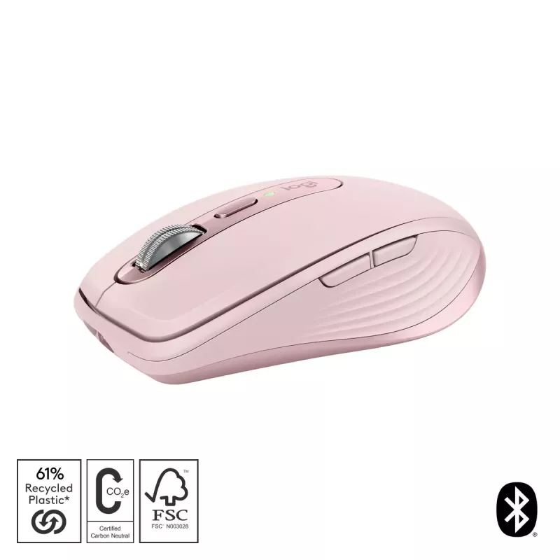 Mouse Logitech MX 3S Rosa USB Ottico