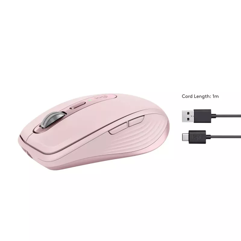 Mouse Logitech MX 3S Rosa USB Ottico
