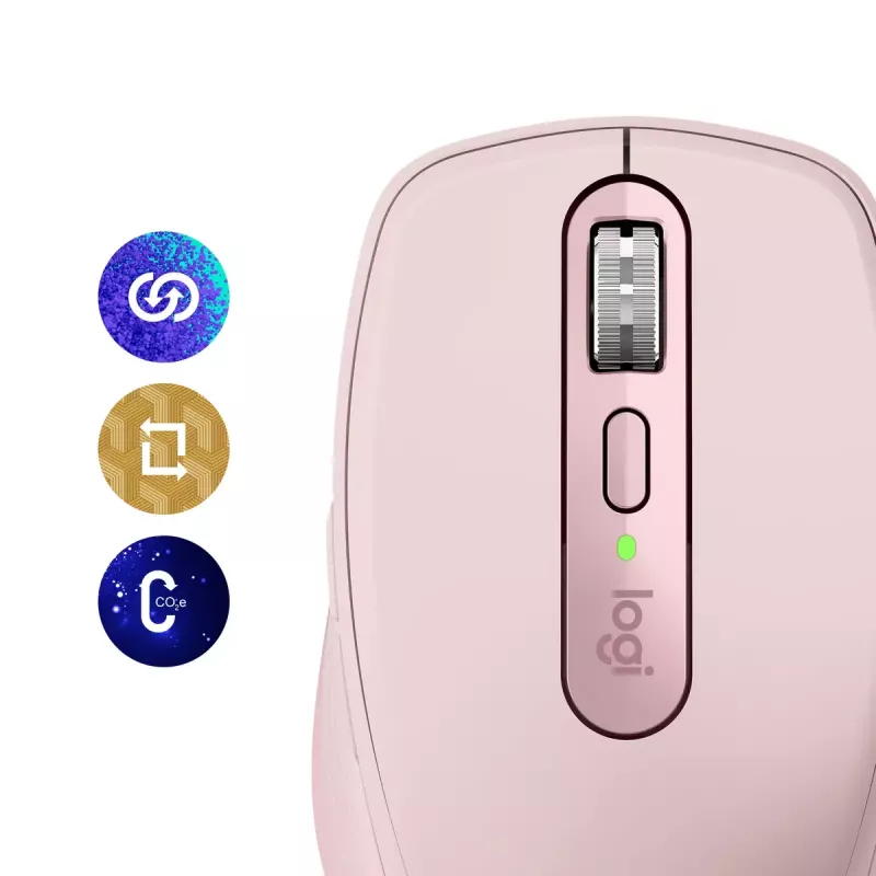 Mouse Logitech MX 3S Rosa USB Ottico