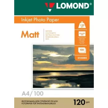 Carta fotografica inkjet Lomond 0102003 opaca 120 g/m² A4 100 fogli