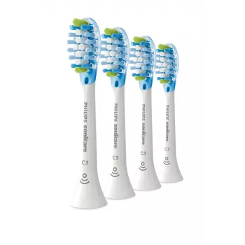Philips Premium Plaque Defence HX9044/87 confezione da 4 testine spazzolino, 4 pz., bianco, 3 mesi, medio, 62000 movimenti al minuto, Philips