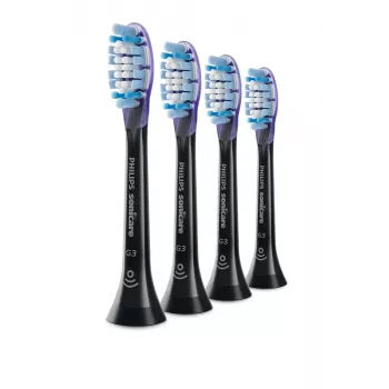 Philips Premium Gum Care HX9054/88 confezione da 4 testine spazzolino, 4 pz., nero, 3 mesi, morbido, 62000 movimenti al minuto, Philips