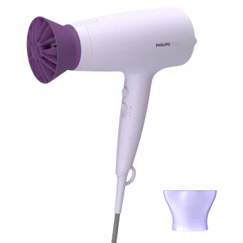 Asciugacapelli Philips BHD341/10 2100 W, viola, 6 velocità, 6 livelli di calore, getto freddo, beccuccio modellante