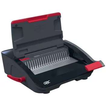 GBC CombBind® CB20 macchina rilegatrice manuale, rilegatura plastica, manuale, 240 fogli, nero, rosso