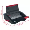 GBC CombBind CB20 rilegatrice a pettine in plastica, nero/argento/rosso
