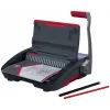 GBC CombBind CB20 rilegatrice a pettine in plastica, nero/argento/rosso