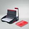 GBC CombBind CB20 rilegatrice a pettine in plastica, nero/argento/rosso