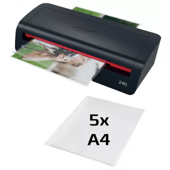 GBC 240 Home Office plastificatrice A4, 24 cm, plastificatrice a caldo, 2 min., 400 mm/min, 0,5 mm, A4