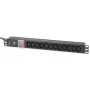 Techly rack 19 pollici PDU 12 uscite VDE con connettore maschio C20 e interruttore