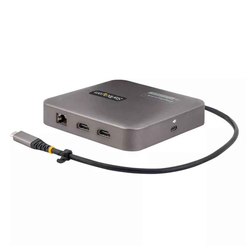 StarTech.com docking station USB-C, doppio 4K 60Hz HDMI, compatibile con Macbook Pro (M1/M2/M3/M4) e Windows, hub USB-A/USB-C 10Gbps, 100W Power Delivery, GbE, SD, cavo 56cm