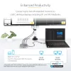 StarTech.com docking station USB-C, doppio 4K 60Hz HDMI, compatibile con Macbook Pro (M1/M2/M3/M4) e Windows, hub USB-A/USB-C 10Gbps, 100W Power Delivery, GbE, SD, cavo 56cm