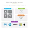 StarTech.com docking station USB-C, doppio 4K 60Hz HDMI, compatibile con Macbook Pro (M1/M2/M3/M4) e Windows, hub USB-A/USB-C 10Gbps, 100W Power Delivery, GbE, SD, cavo 56cm