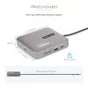 StarTech.com docking station USB-C, doppio 4K 60Hz HDMI, compatibile con Macbook Pro (M1/M2/M3/M4) e Windows, hub USB-A/USB-C 10Gbps, 100W Power Delivery, GbE, SD, cavo 56cm