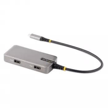 StarTech.com Adattatore multiporta USB-C – HDMI 4K 60Hz – HDR – hub USB 3.0 a 2 porte 5Gbps – Power Delivery pass-through 100W – GbE – certificato Works with Chromebook – Windows/macOS
