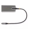 StarTech.com Adattatore multiporta USB-C – HDMI 4K 60Hz – HDR – hub USB 3.0 a 2 porte 5Gbps – Power Delivery pass-through 100W – GbE – certificato Works with Chromebook – Windows/macOS