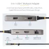 StarTech.com Adattatore multiporta USB-C – HDMI 4K 60Hz – HDR – hub USB 3.0 a 2 porte 5Gbps – Power Delivery pass-through 100W – GbE – certificato Works with Chromebook – Windows/macOS