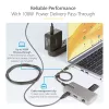 StarTech.com Adattatore multiporta USB-C – HDMI 4K 60Hz – HDR – hub USB 3.0 a 2 porte 5Gbps – Power Delivery pass-through 100W – GbE – certificato Works with Chromebook – Windows/macOS