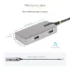 StarTech.com Adattatore multiporta USB-C – HDMI 4K 60Hz – HDR – hub USB 3.0 a 2 porte 5Gbps – Power Delivery pass-through 100W – GbE – certificato Works with Chromebook – Windows/macOS