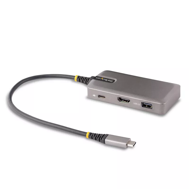 StarTech.com adattatore multiporta USB-C - 4K 60Hz HDMI con HDR - hub USB a 3 porte - 100W Power Delivery pass-through - certificato Works With Chromebook - Windows/macOS/iPadOS/Android™