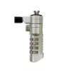 Techly lucchetto di sicurezza a combinazione per notebook per slot Nano, 1,8 m, lucchetto a combinazione, metallo, acciaio, argento