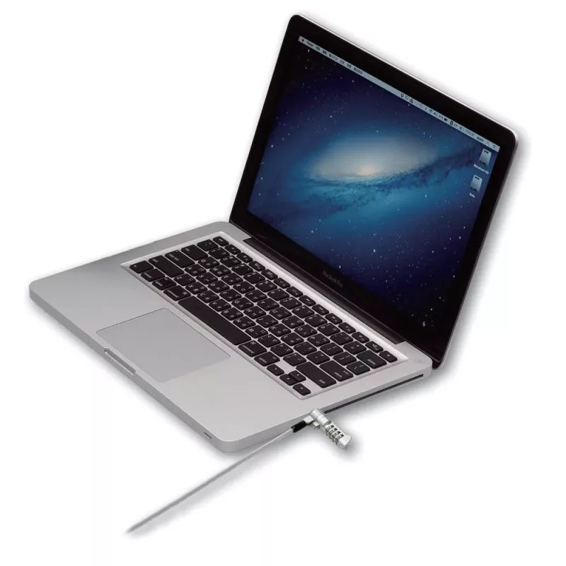 Techly lucchetto di sicurezza a combinazione per notebook per slot Nano, 1,8 m, lucchetto a combinazione, metallo, acciaio, argento