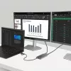 StarTech.com adattatore USB-C a doppio HDMI – USB-C o A a 2x HDMI – 4K 60Hz – 100W Power Delivery Pass-Through – cavo integrato da 30 cm (1ft) – convertitore USB-HDMI multi-monitor per laptop – TAA