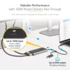 StarTech.com adattatore USB-C a doppio HDMI – USB-C o A a 2x HDMI – 4K 60Hz – 100W Power Delivery Pass-Through – cavo integrato da 30 cm (1ft) – convertitore USB-HDMI multi-monitor per laptop – TAA