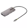 StarTech.com adattatore multiporta USB-C – video HDMI 4K 60Hz, hub USB-A a 3 porte 5Gbit/s, 100W USB Power Delivery pass-through/GbE/SD/MicroSD, cavo 30cm, docking station portatile per laptop